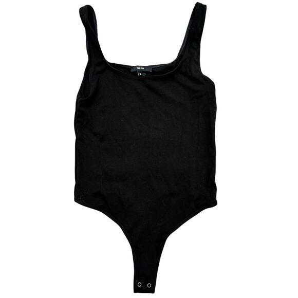 THE PARK | Lisa Pyratex Tank Thong Bodysuit Snap Bottom Black Size Medium - Picture 2 of 10